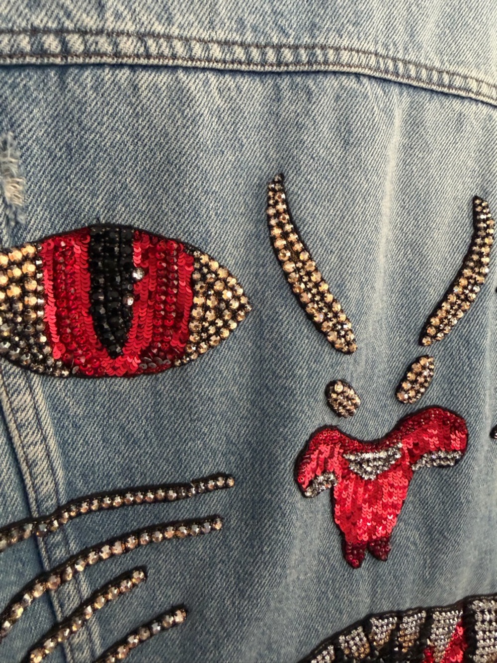 GUCCI Denim Sherpa Jacket ‘Jardin d'Hiver' collection - Picture 8 of 10